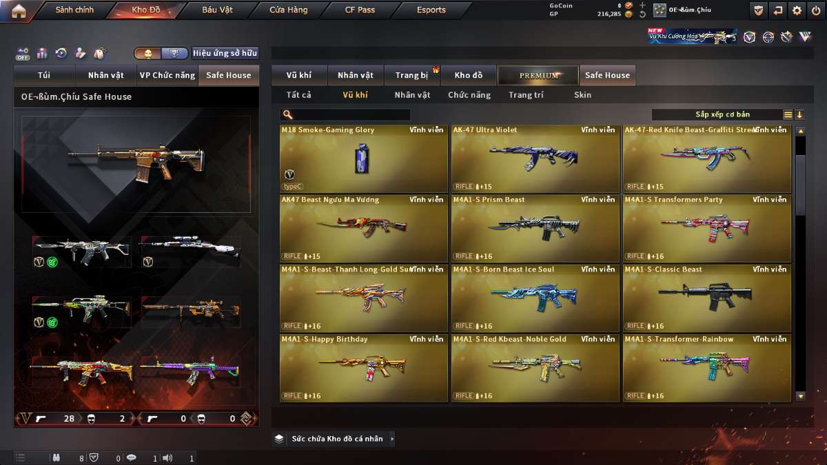 shop acc cf uy tin gia re